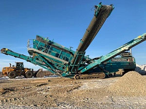 Роторная дробилка Terex Powerscreen XH400 и сортировочная установка (грохот) Chieftein 1700